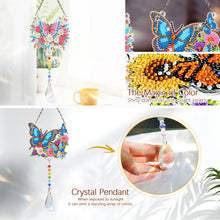Load image into Gallery viewer, 2Pcs/Set Cross-SunCatcher Window Hanging Diamond Wind Chimes
