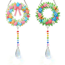 Load image into Gallery viewer, 2Pcs/Set Cross-SunCatcher Window Hanging Diamond Wind Chimes
