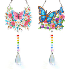 Load image into Gallery viewer, 2Pcs/Set Cross-SunCatcher Window Hanging Diamond Wind Chimes
