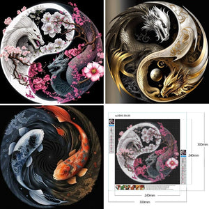 Tai Chi-Full Round Diamond Painting-30x30cm