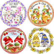Load image into Gallery viewer, Garland Gnome-Full Round Diamond Painting-30x30cm
