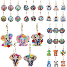 Load image into Gallery viewer, 5pcs/set-Animal-Double Side Drill-Diamond Keychain
