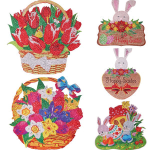 Easter-Single Side Drill-Diamond Wreath