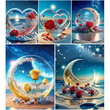 Load image into Gallery viewer, Beach Rose-Full Round Diamond Painting-30x40cm
