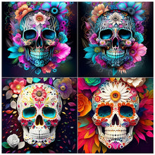 Load image into Gallery viewer, Skull-Full Round Diamond Painting-30x30cm
