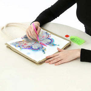 Butterfly-DIY Spot Drill Tote Bag