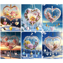 Load image into Gallery viewer, Snow Love Heart-Full Round Diamond Painting-30x40cm

