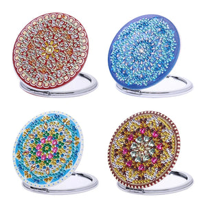 Mandala-Diamond Makeup Mirror