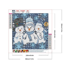Load image into Gallery viewer, Snowman-Full Round Diamond Painting-30x30cm
