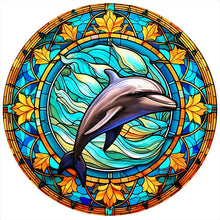 Load image into Gallery viewer, Stained Glass Animal-Full Round Diamond Painting-30x30cm
