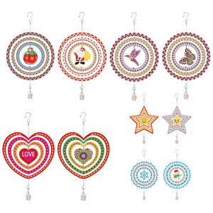 Hummingbird Christmas-Suncatcher Diamond Pendant