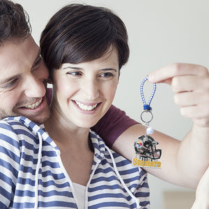 NFL-Double Side Drill-Diamond Keychain