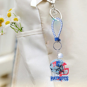 NFL-Double Side Drill-Diamond Keychain