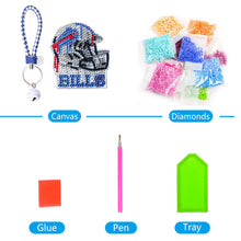 Load image into Gallery viewer, NFL-Double Side Drill-Diamond Keychain
