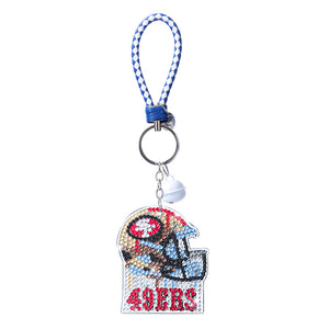 NFL-Double Side Drill-Diamond Keychain