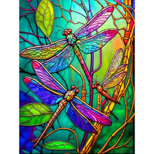 Load image into Gallery viewer, Dragonfly-Full Round Diamond Painting-30x40cm
