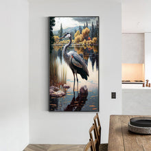 Load image into Gallery viewer, Heron-Full Round Diamond Painting-40x70cm-Large Size

