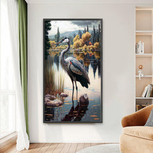 Load image into Gallery viewer, Heron-Full Round Diamond Painting-40x70cm-Large Size
