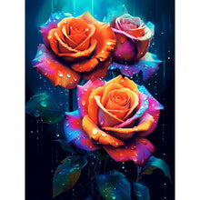 Load image into Gallery viewer, Flower-Full Round Diamond Painting-30x40cm
