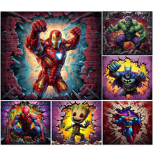 Load image into Gallery viewer, Marvel Heroes-Full Round Diamond Painting-40x35cm
