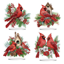 Load image into Gallery viewer, Christmas Cardinal-Single Side Drill-Diamond Desktop Ornament
