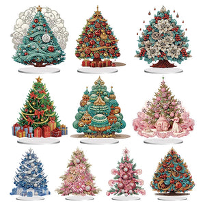 Christmas-Single Side Drill-Diamond Desktop Ornament
