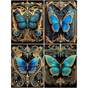 Butterfly-Full Round Diamond Painting-30x40cm