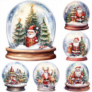 Christmas Crystal Ball-Full Round Diamond Painting-30x30cm