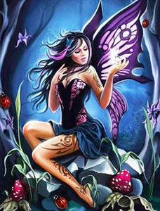 Cartoon Elf-Full Round Diamond Painting-30x40cm