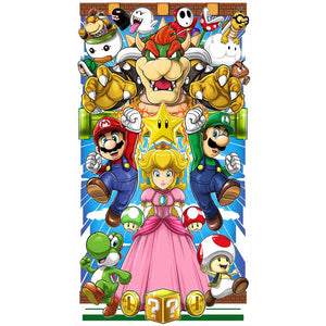 Super Mario-Full Round Diamond Painting-45x75cm-Large Size