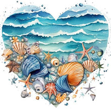 Load image into Gallery viewer, Love Starfish-Full Round Diamond Painting-30x30cm
