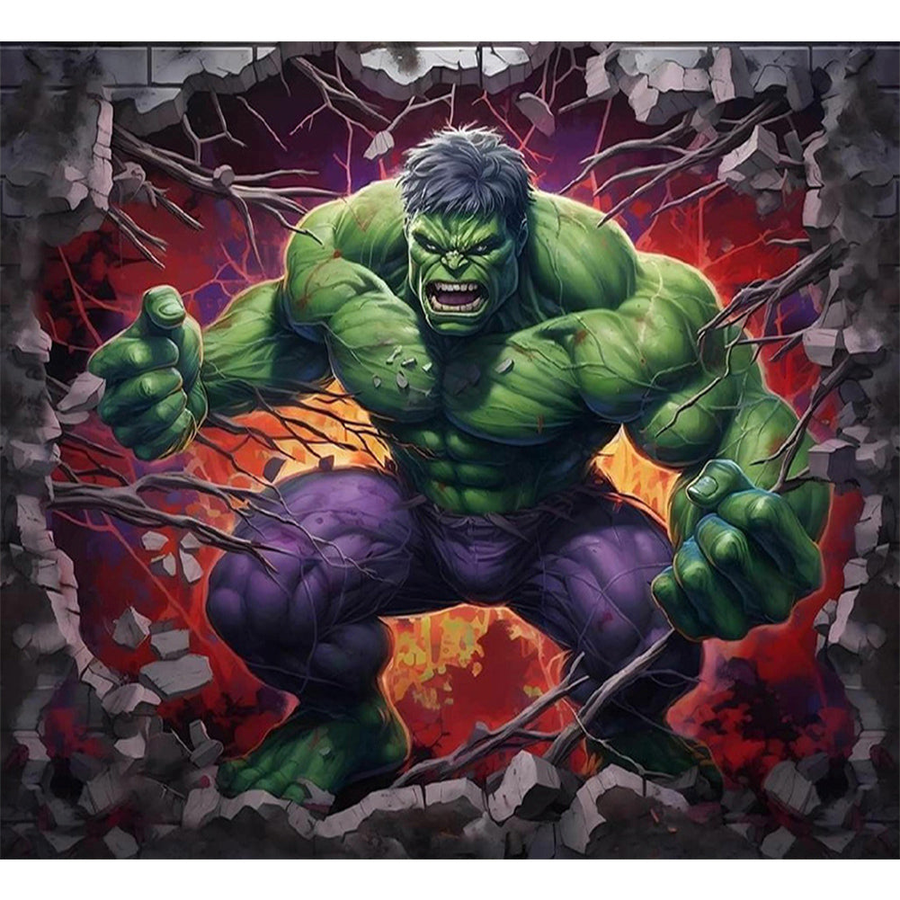 Super hero-Full Round Diamond Painting-55x50cm