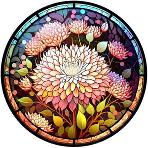 Stained Glass Animal-Full Round Diamond Painting-30x30cm