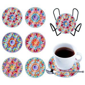 Mandala-Acrylic Waterproof Diamond Coaster