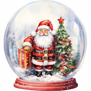 Christmas Crystal Ball-Full Round Diamond Painting-30x30cm