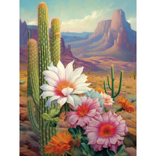 Load image into Gallery viewer, Desert Cactus-Full Round Diamond Painting-30x40cm
