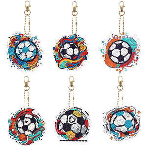 5pcs/set-Animal-Double Side Drill-Diamond Keychain