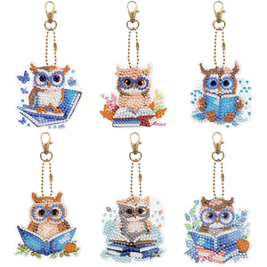 5pcs/set-Animal-Double Side Drill-Diamond Keychain