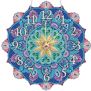 Mandala-Crystal Diamond Clock