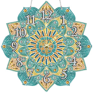 Mandala-Crystal Diamond Clock