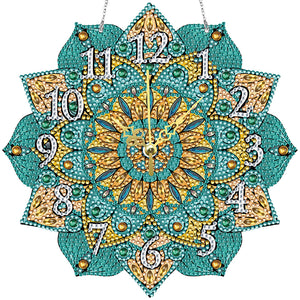 Mandala-Crystal Diamond Clock