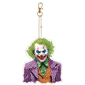 Halloween-Double Side Drill-Diamond Keychain