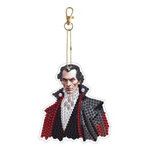 Halloween-Double Side Drill-Diamond Keychain