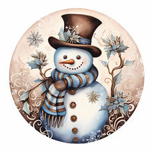 Load image into Gallery viewer, Christmas Snowman-Full Round Diamond Painting-30x30cm
