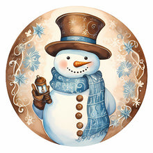 Load image into Gallery viewer, Christmas Snowman-Full Round Diamond Painting-30x30cm
