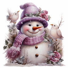 Load image into Gallery viewer, Christmas Snowman-Full Round Diamond Painting-30x30cm

