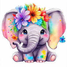 Load image into Gallery viewer, Dai Hua Elephant-Full Round Diamond Painting-30x30cm
