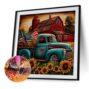 Sunflower-Full Round Diamond Painting-40x40cm