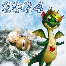 Load image into Gallery viewer, Christmas-Full Round Diamond Painting-30x30cm
