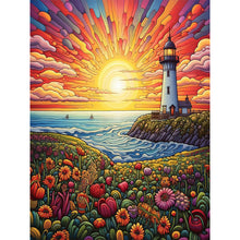 Load image into Gallery viewer, Lighthouse-Full Round Diamond Painting-30x40cm
